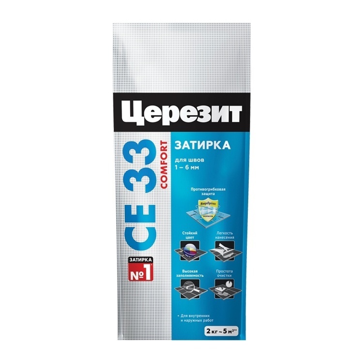 ЦЕРЕЗИТ CE33 S Затирка №16 графит 1-6мм (2кг) 2092751